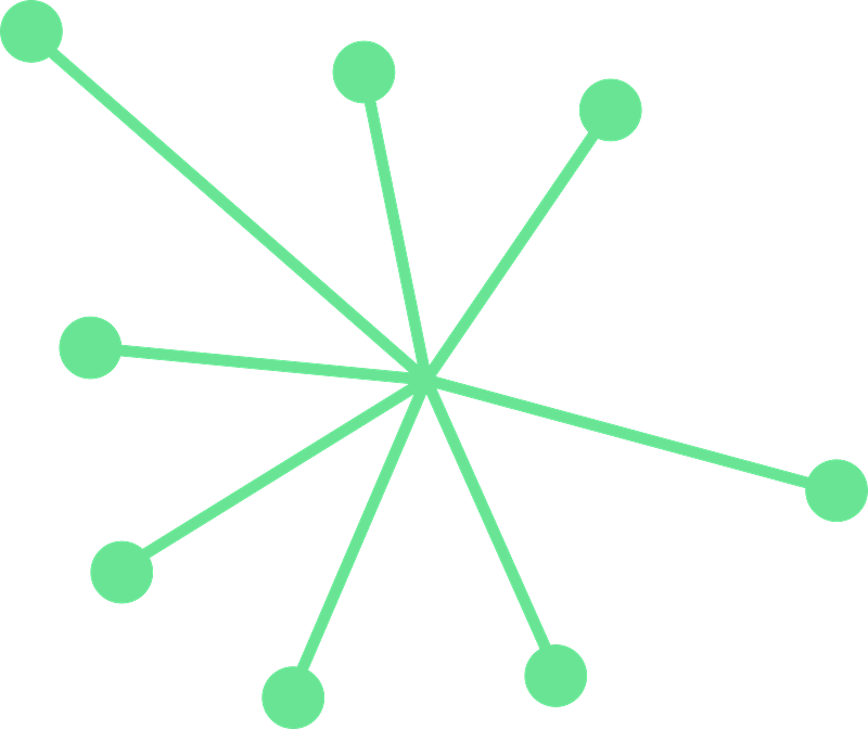 A graphic depiction of a network